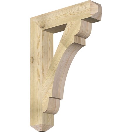 Ekena Millwork Olympic Craftsman Rough Sawn Bracket, Douglas Fir, 6"W x 30"D x 42"H BKT06X30X42OLY04RDF
